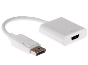 POWERTECH αντάπτορας DisplayPort 20pin Male σε HDMI 1.4V Female, λευκό 