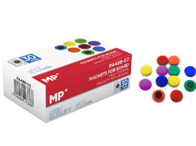MP χρωματιστός μαγνήτης PA488-02, 30mm, 12τμχ