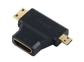 POWERTECH Αντάπτορας HDMI 19pin σε Mini HDMI & Micro HDMI