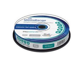 MediaRange DVD+R Dual Layer 240' 8.5GB 8x Inkjet fullsurface printable Cake Box x 10