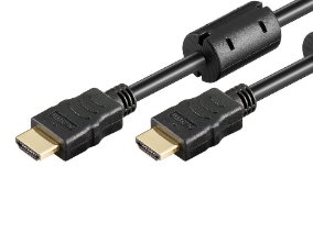 POWERTECH καλώδιο HDMI 1.4 CAB-H088, CCS, Gold Plug, 30AWG, μαύρο, 3m