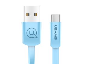 USAMS Καλώδιο USB σε Type-C US-SJ200, 1.2m, μπλε